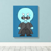 Illustration eines Matrix-Triceratops. Leinwanddruck (Insitu (Holzboden))