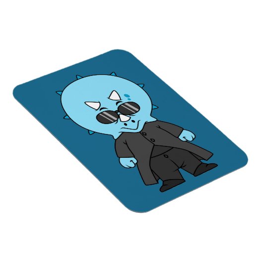 Illustration eines Matrix-Triceratops. Magnet (Rechte Seite)