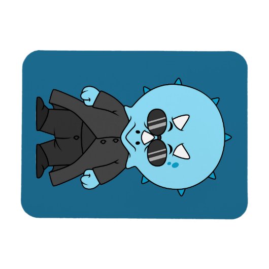 Illustration eines Matrix-Triceratops. Magnet (Horizontal)