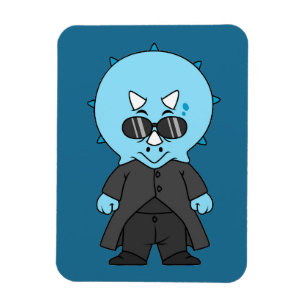 Illustration eines Matrix-Triceratops. Magnet