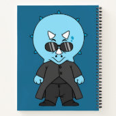 Illustration eines Matrix-Triceratops. Notizblock (Rückseite)