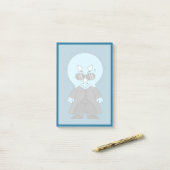 Illustration eines Matrix-Triceratops. Post-it Klebezettel (Auf Schreibtisch)