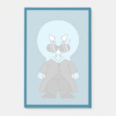 Illustration eines Matrix-Triceratops. Post-it Klebezettel (Vorderseite)