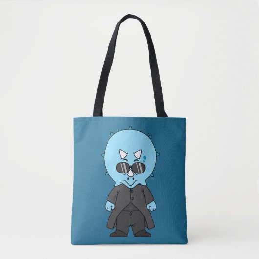 Illustration eines Matrix-Triceratops. Tasche (Vorderseite)