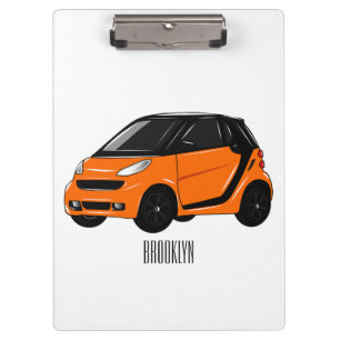 Illustration eines Micro-Autos Klemmbrett