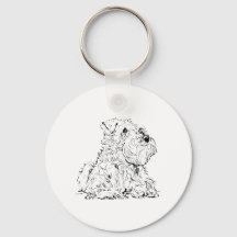 Illustration eines Miniature Schnauzers