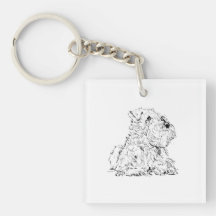 Illustration eines Miniature Schnauzers