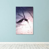 Illustration eines Moskitos, das beißt Leinwanddruck (Insitu (Holzboden))