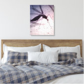 Illustration eines Moskitos, das beißt Leinwanddruck (Insitu (Schlafzimmer))
