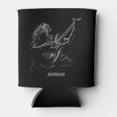 Illustration eines Musiziers Dosenkühler (Vorderseite)