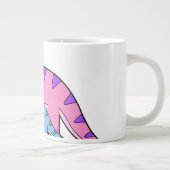 Illustration eines Mutter-Kind-Brachiosaurus. Jumbo-Tasse (Rechts)