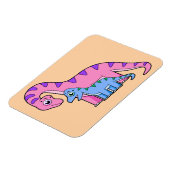 Illustration eines Mutter-Kind-Brachiosaurus. Magnet (Linke Seite)