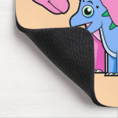 Illustration eines Mutter-Kind-Brachiosaurus. Mousepad (Ecke)