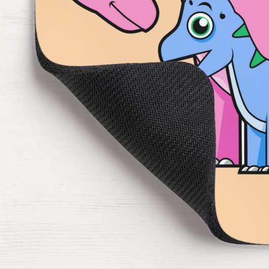 Illustration eines Mutter-Kind-Brachiosaurus. Mousepad (Ecke)