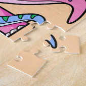 Illustration eines Mutter-Kind-Brachiosaurus. Puzzle (Seite)