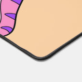 Illustration eines Mutter-Kind-Brachiosaurus. Schreibtischunterlage (Ecke)