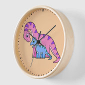 Illustration eines Mutter-Kind-Brachiosaurus. Uhr (Winkel)
