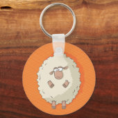 Illustration eines niedlichen und lustigen Riesens Schlüsselanhänger (Vorderseite)