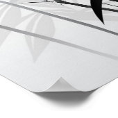 Illustration eines orientalischen Malers Poster (Ecke)