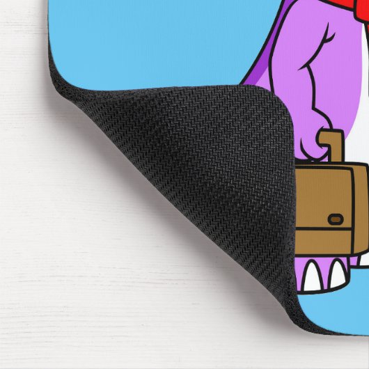 Illustration eines Pachycephalosaurus-Geschäftsman Mousepad (Ecke)