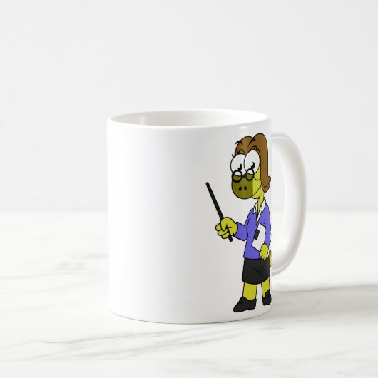 Illustration eines Pachycephalosaurus-Lehrers Kaffeetasse (VorderseiteRechts)