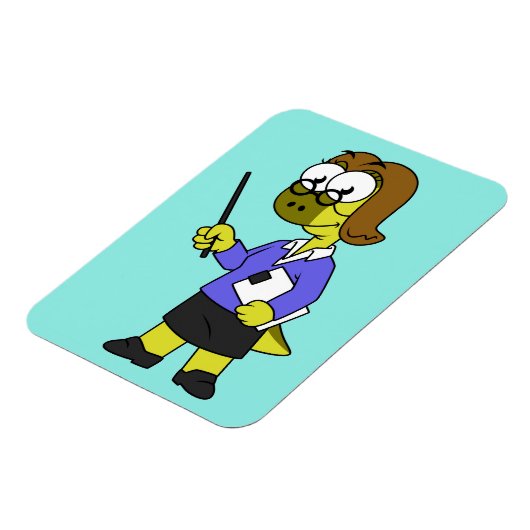 Illustration eines Pachycephalosaurus-Lehrers Magnet (Linke Seite)