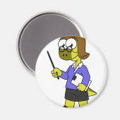 Illustration eines Pachycephalosaurus-Lehrers Magnet (Vorderseite/Rückseite)