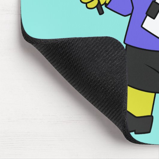 Illustration eines Pachycephalosaurus-Lehrers Mousepad (Ecke)