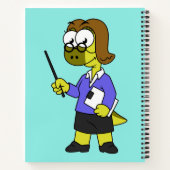 Illustration eines Pachycephalosaurus-Lehrers Notizblock (Rückseite)