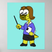 Illustration eines Pachycephalosaurus-Lehrers Poster (Vorne)