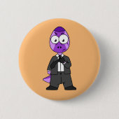 Illustration eines Pachycephalosaurus-Transporters Button (Vorderseite)