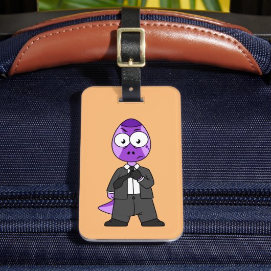 Illustration eines Pachycephalosaurus-Transporters Gepäckanhänger (Vorderseite Insitu 2)