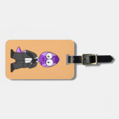 Illustration eines Pachycephalosaurus-Transporters Gepäckanhänger (Vorderseite horizontal)