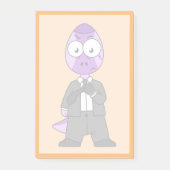 Illustration eines Pachycephalosaurus-Transporters Post-it Klebezettel (Vorderseite)