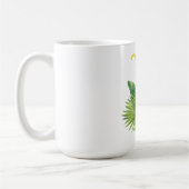 Illustration eines Papageien Kakadus Kaffeetasse (Links)