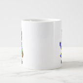 Illustration eines Parasaurolophus-Baseballfängers Jumbo-Tasse (Vorderseite)