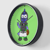 Illustration eines Parasaurolophus-Baseballfängers Uhr (Winkel)