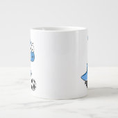 Illustration eines Parasaurolophus, der Fußball sp Jumbo-Tasse (Vorderseite)