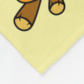 Illustration eines Parasaurolophus-Dinosaurier-Koc Fleecedecke (Ecke)