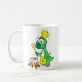 Illustration eines Parasaurolophus-Dinosaurier-Koc Kaffeetasse (Links)