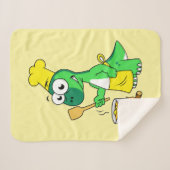 Illustration eines Parasaurolophus-Dinosaurier-Koc Sherpadecke (Vorderseite (Horizontal))