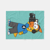 Illustration eines Parasaurolophus-Kamerabetreiber Fleecedecke (Vorderseite (Horizontal))