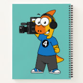 Illustration eines Parasaurolophus-Kamerabetreiber Notizblock (Rückseite)