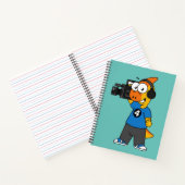 Illustration eines Parasaurolophus-Kamerabetreiber Notizblock (Innenseite)