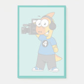 Illustration eines Parasaurolophus-Kamerabetreiber Post-it Klebezettel (Vorderseite)