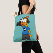 Illustration eines Parasaurolophus-Kamerabetreiber Tasche (Von Nahem)