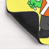 Illustration eines Parasaurolophus-Verkehrssünders Mousepad (Ecke)