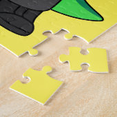 Illustration eines Parasaurolophus-Verkehrssünders Puzzle (Seite)