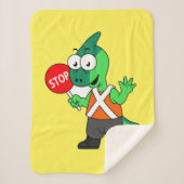 Illustration eines Parasaurolophus-Verkehrssünders Sherpadecke (Vorderseite)