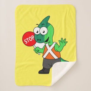Illustration eines Parasaurolophus-Verkehrssünders Sherpadecke